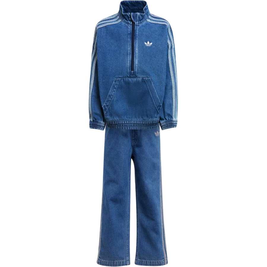Adidas Originals Casual Sportswear Denim Set Medium Blue Children Aged 3 7 Years Old