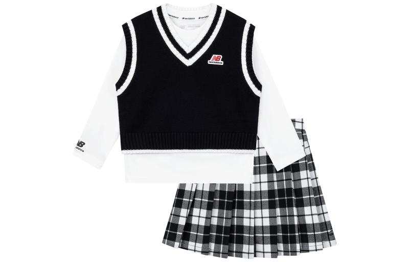 New Balance New Balance Kids Two Piece Skirt Sets V Neck Moderate Short