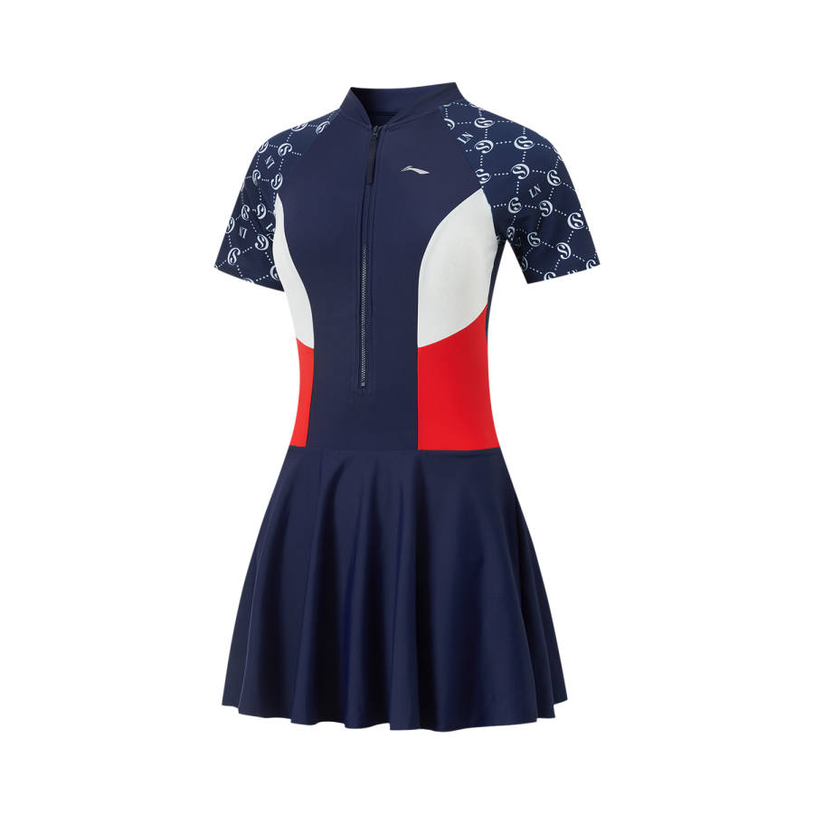 Li-Ning Li Ning Swim Collection One piece Swimsuit Women's Dark Bowl Blue