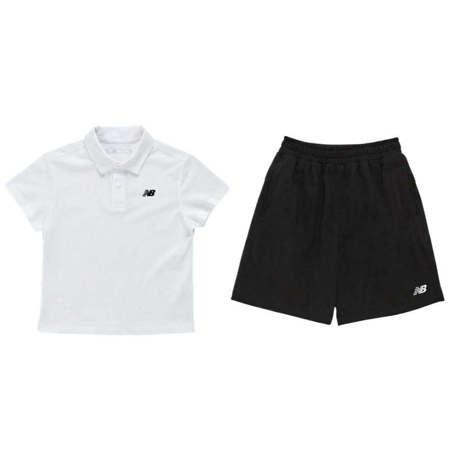 New Balance New Balance Casual Sportswear ESSENTIAL Pique White Children Aged 3 7 Years Old