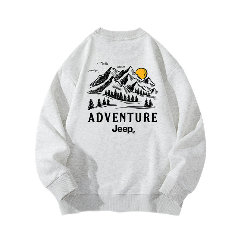 Jeep Grade School Sweatshirts Crew Neck Moderate