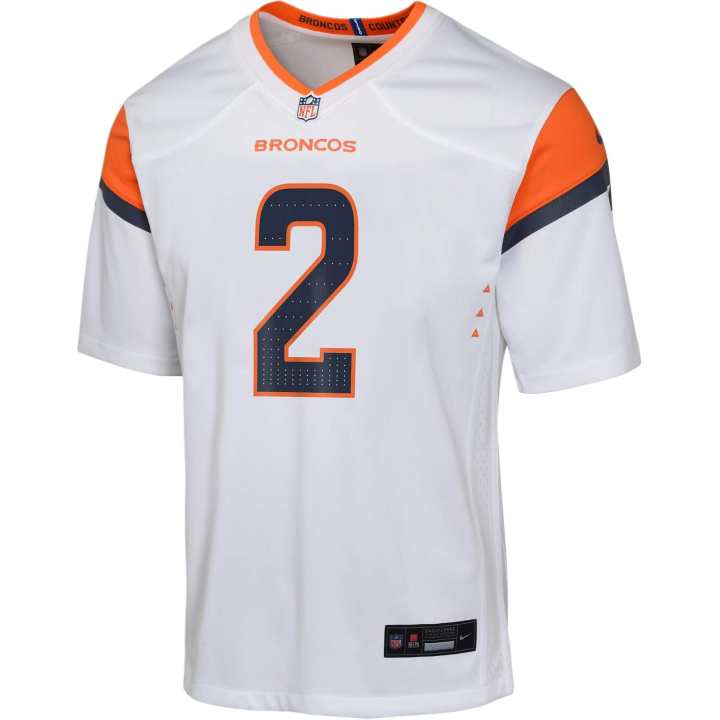 Nike Nike T Shirt Patrick Surtain II Denver Broncos White Teenagers