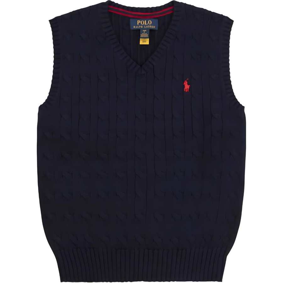 Polo Ralph Lauren Vest SS23 Marine Blue Kids'