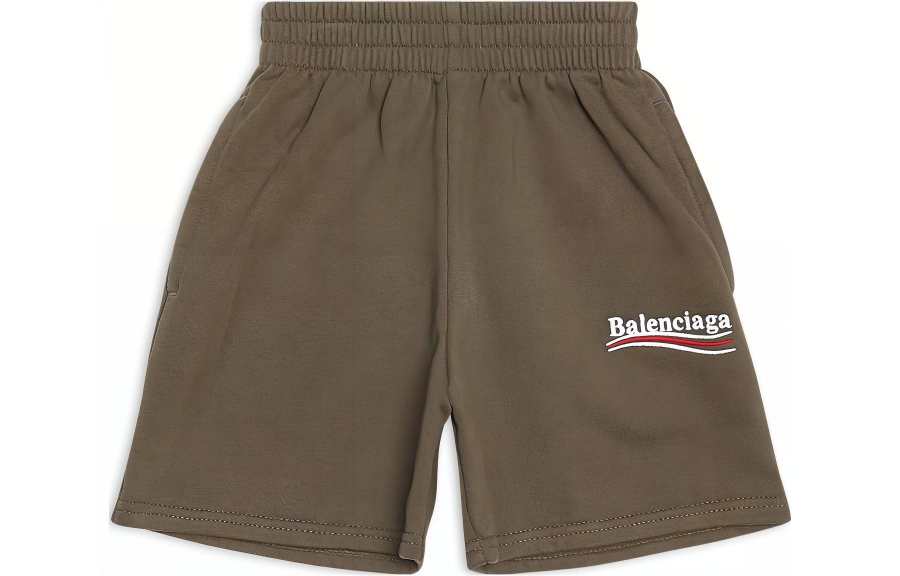 Balenciaga Shorts Regular Fit Kids' Army Green