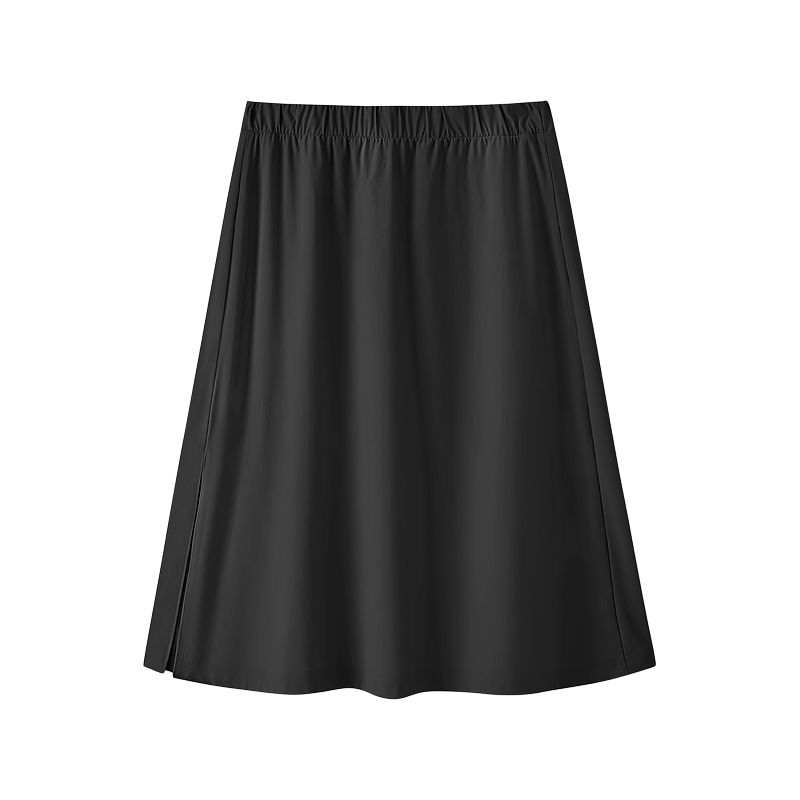 Skechers SS25 Casual Long Skirt Women's Midnight Black