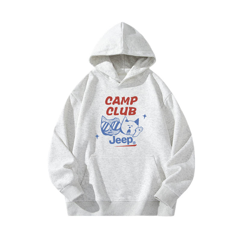 Jeep Grade School Sweatshirts Hooded Thickened