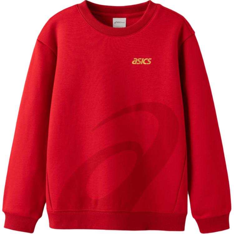 Asics Sweatshirt Sports Performance Red Teenagers
