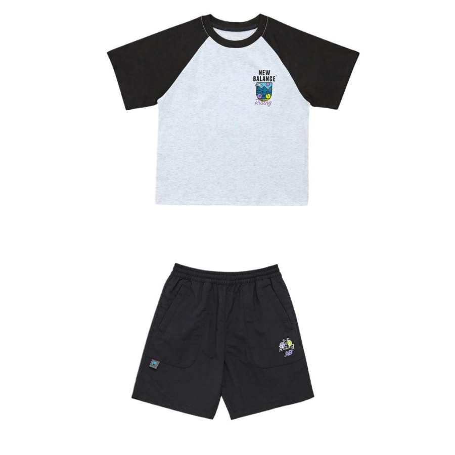 New Balance New Balance Casual Sportswear Set Black Children Aged 3 7 Years Old