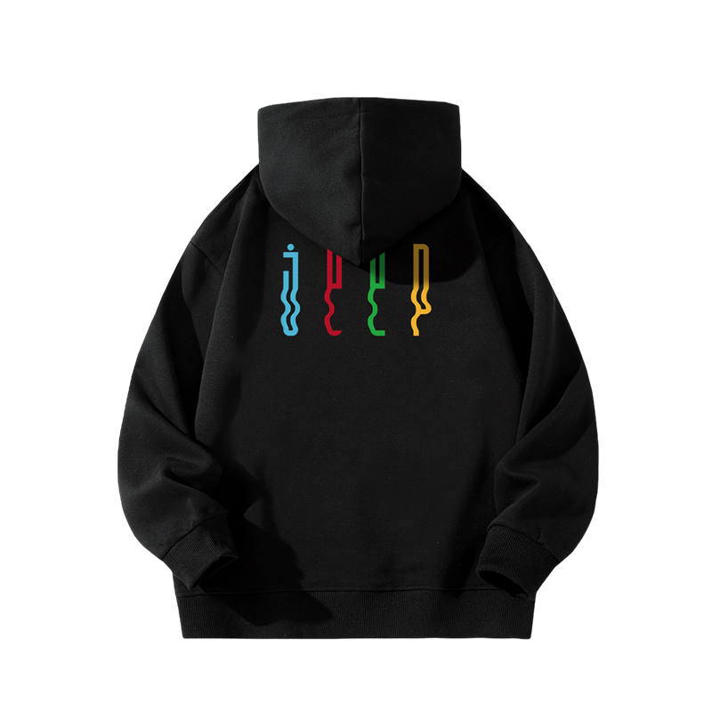 Jeep Grade School Sweatshirts Hooded Thickened