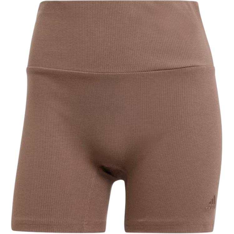 Adidas Adidas Lounge RIBBED HIGH WAIST BIKE SHORTS Cycling Pants Women's Stratum