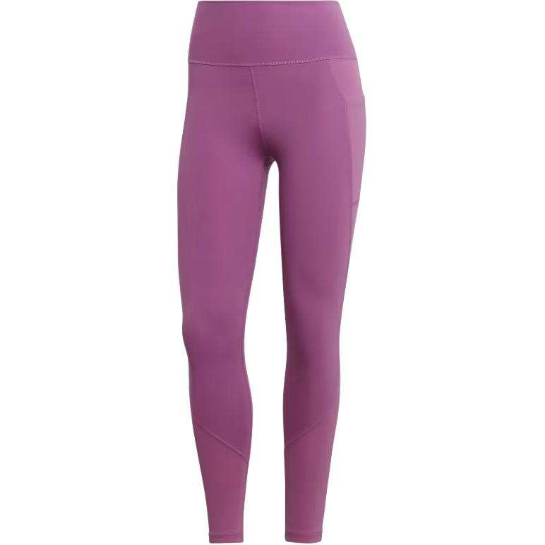Adidas Adidas OPTIME TRAINING SHINY FULL LENGTH LEGGINGS Sports Pants Women's Purple