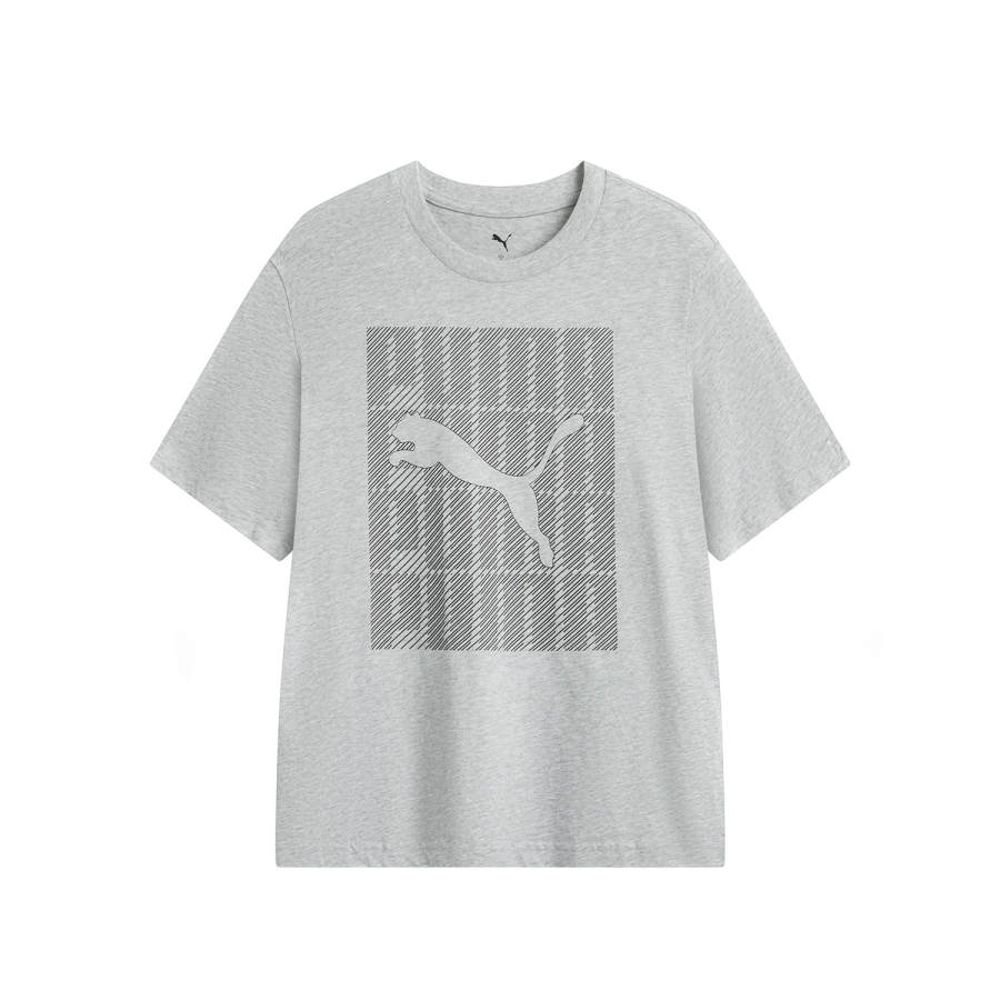 PUMA GRAPHICS PUMA T Shirt Men's Light Gray