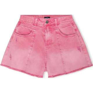 Juicy Couture Denim Shorts Women's Pink Moderate Straight Fit Pants