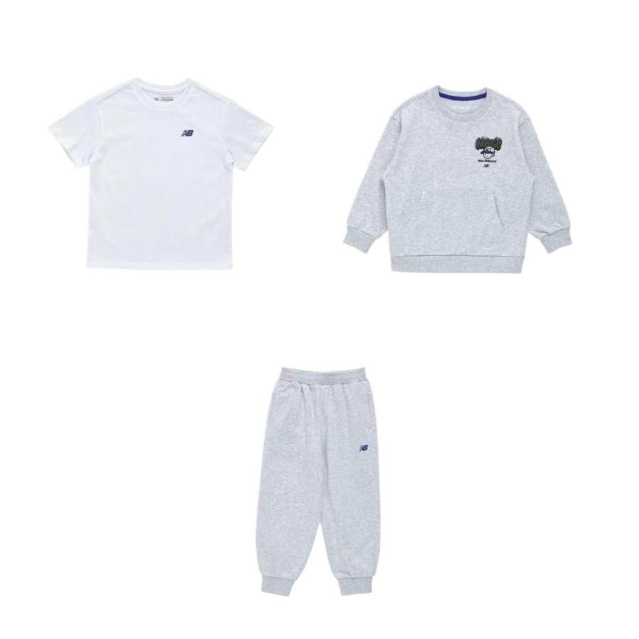 New Balance New Balance Casual Sportswear Light Mixed Gray Children Aged 3 7 Years Old