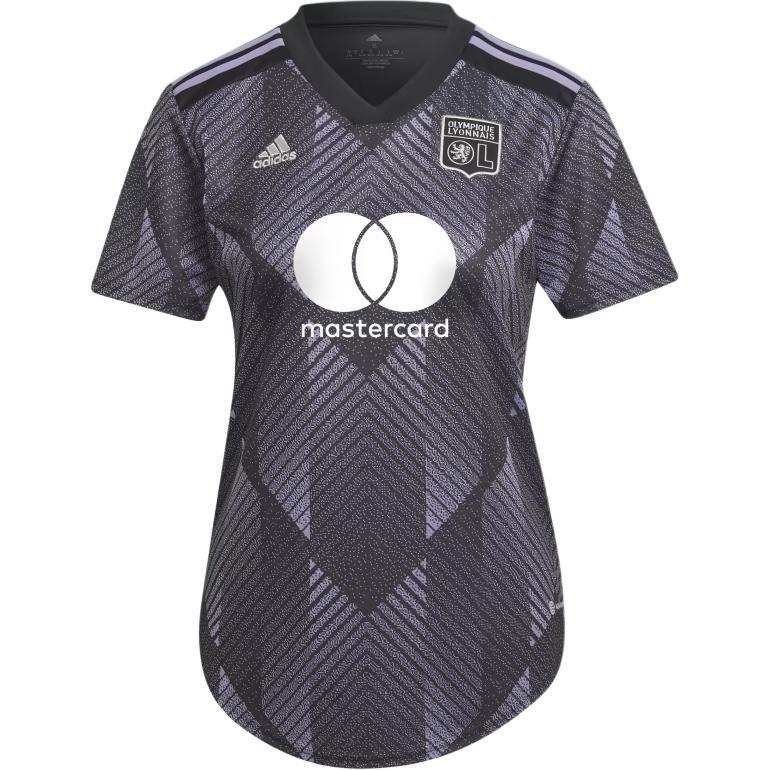 Adidas Adidas Lyon Team OLYMPIQUE LYONNAIS 22/23 THIRD JERSEY Soccer Jersey Women's Black