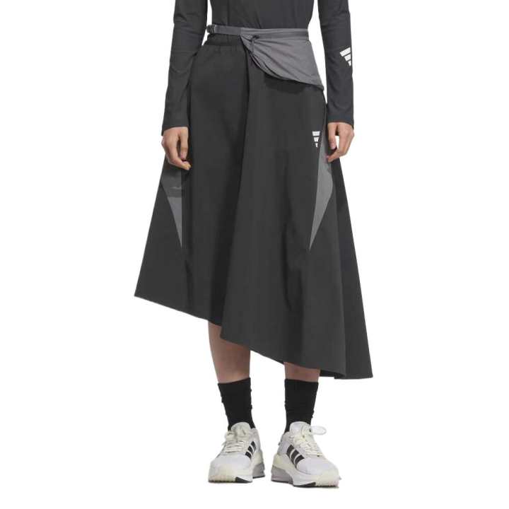 Adidas Adidas Casual Long Skirt Women's Charcoal Black