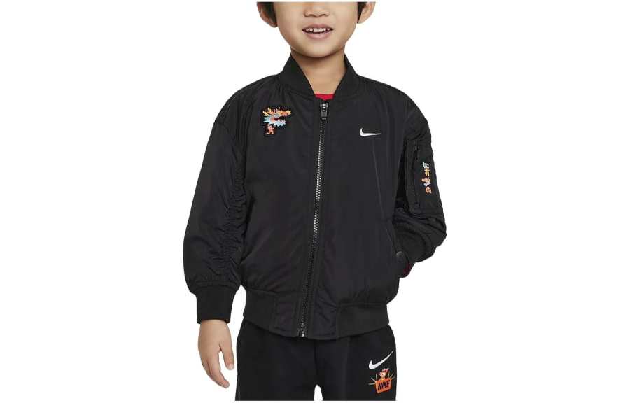 Nike Nike Infant And Toddler Coat Dragon Soaring New Year Collection FW23 Sportswear Chinese New Year Black Kids'