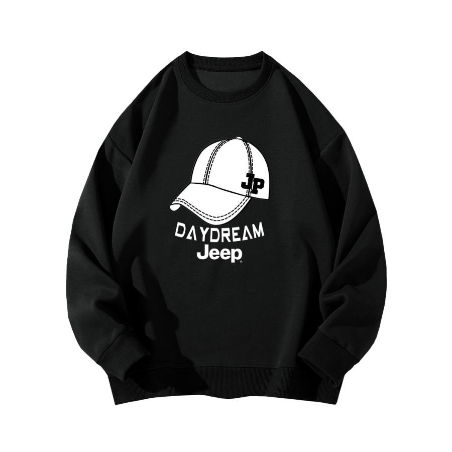 Jeep Jeep Grade School Sweatshirts Crew Neck Thickened