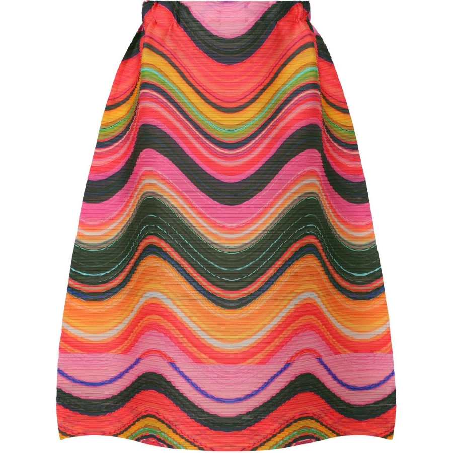 ISSEY MIYAKE FW22 Casual Long Skirt Women's Pink