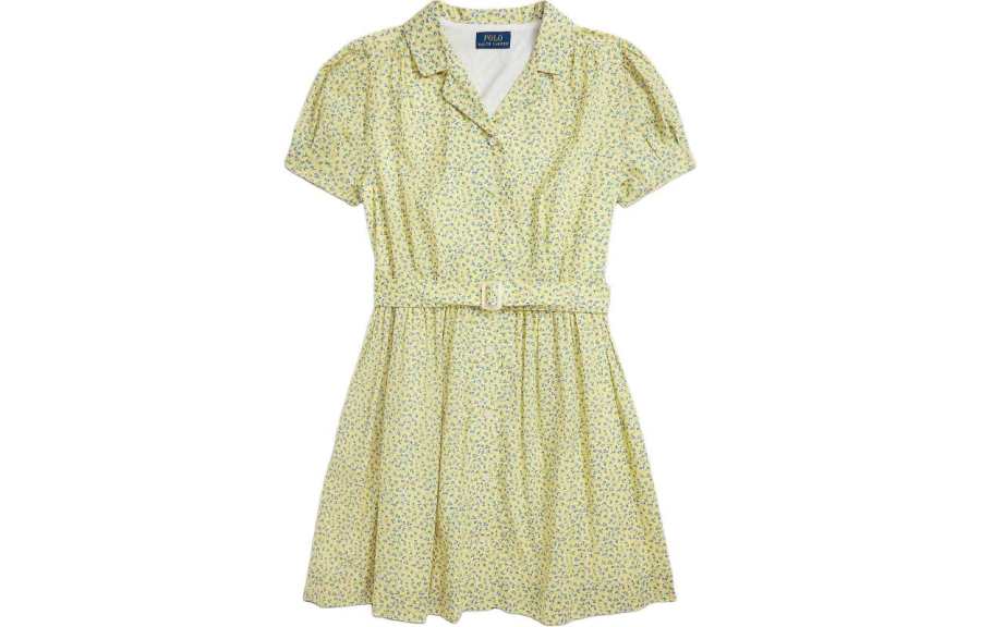 Polo Ralph Lauren Dress SS24 Yellow Kids'