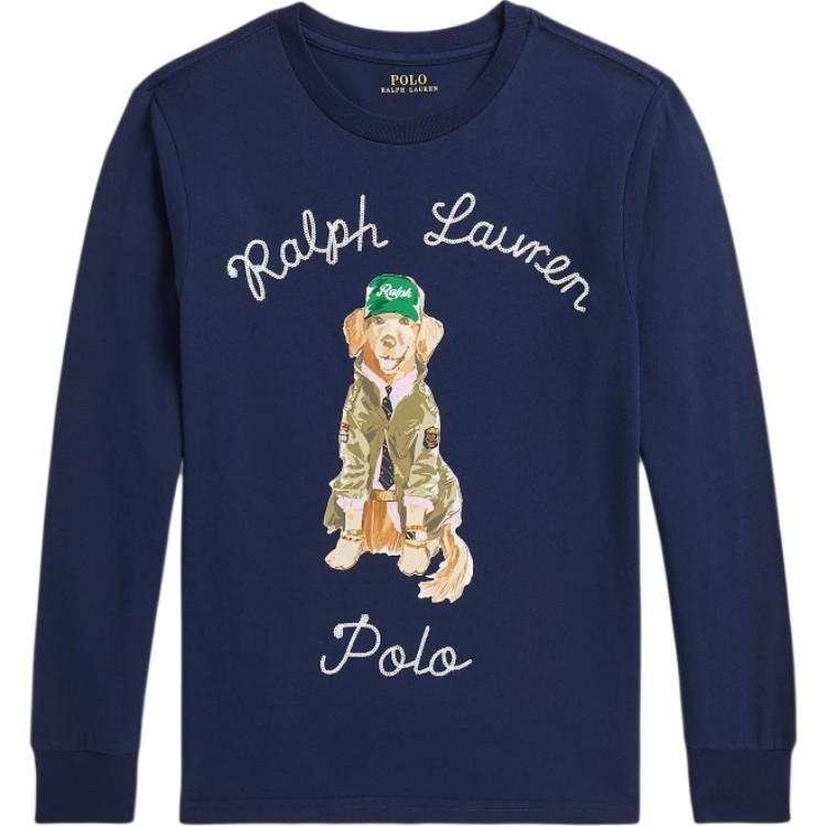 Polo Ralph Lauren T Shirt SS24 Elegant Dark Blue Kids'
