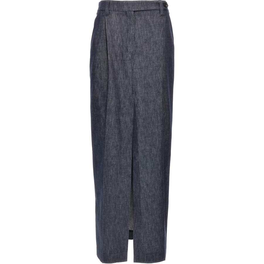 Brunello Cucinelli Brunello Cucinelli Front Slit Skirt