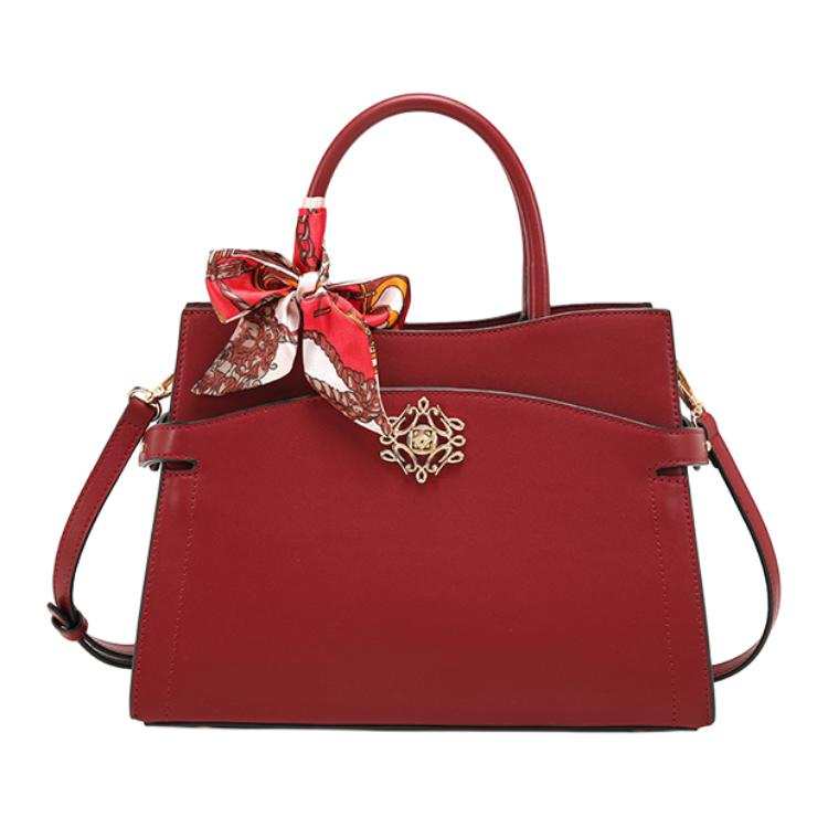 PAYOT Microfiber Synthetic Leather Handbag Women's Burgundy