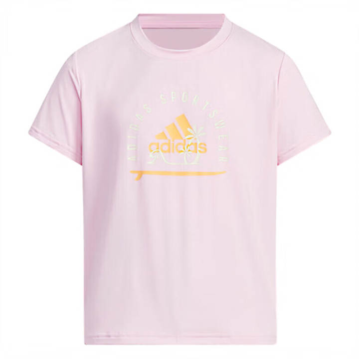 Adidas Adidas T Shirt Clear Pink Kids'