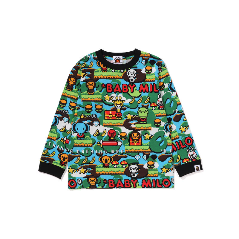 A BATHING APE Long Sleeved T Shirt Kids'