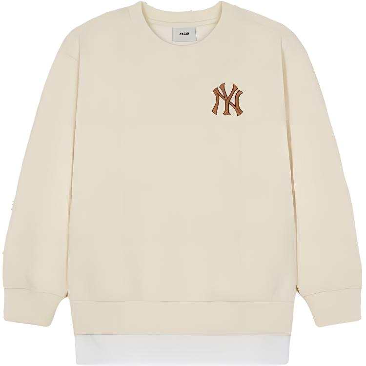 MLB KIDS Basic Sweatshirt Cream Children Aged 3 7 Years Old
