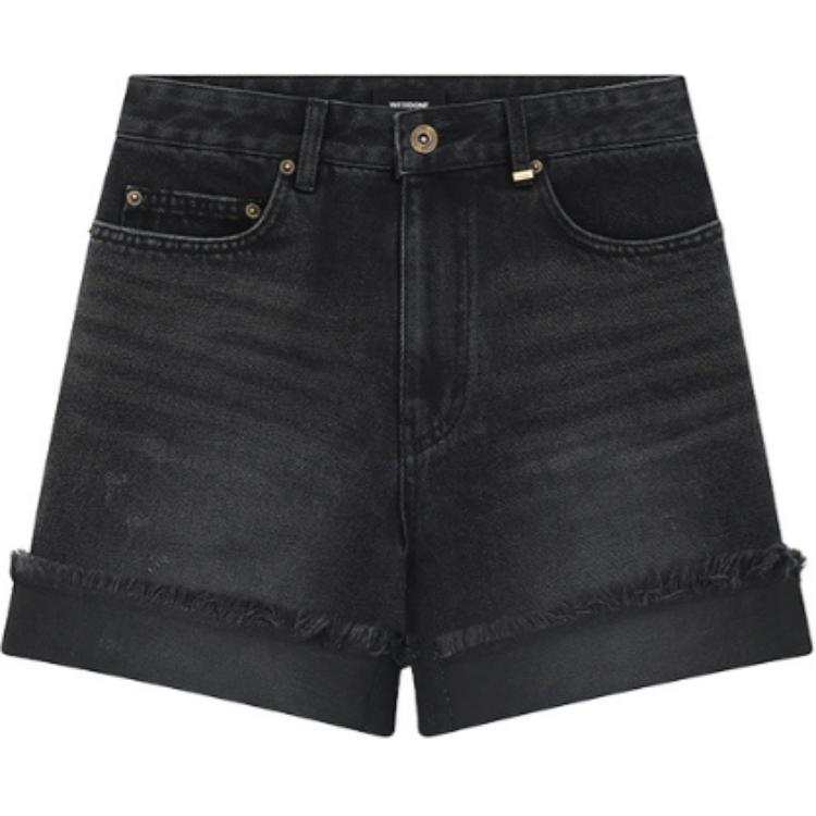 WE11DONE FW24 Denim Shorts Women's Black