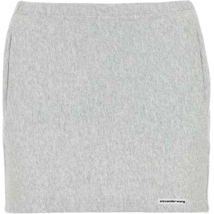Alexander Wang Casual Short Skirts Women's Light Gray