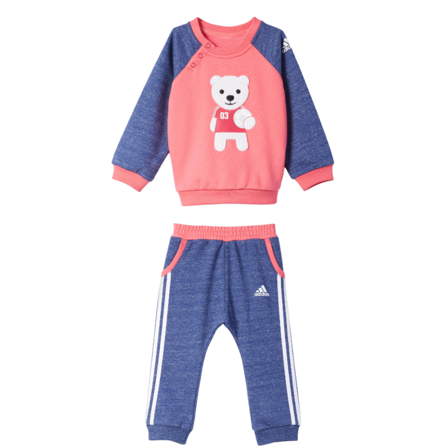 Adidas Adidas Casual Sportswear Blue Pink Infant And Toddler