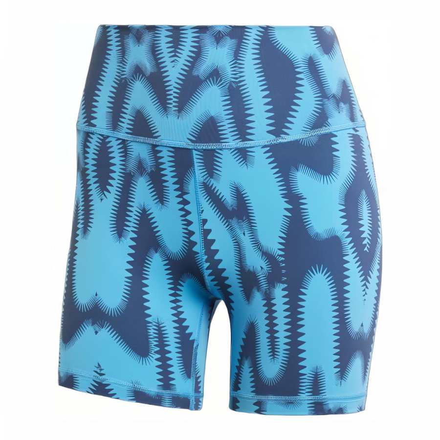 Adidas Adidas All Me Printed Short Leggings Sports Shorts Women's Half Blue Gradient