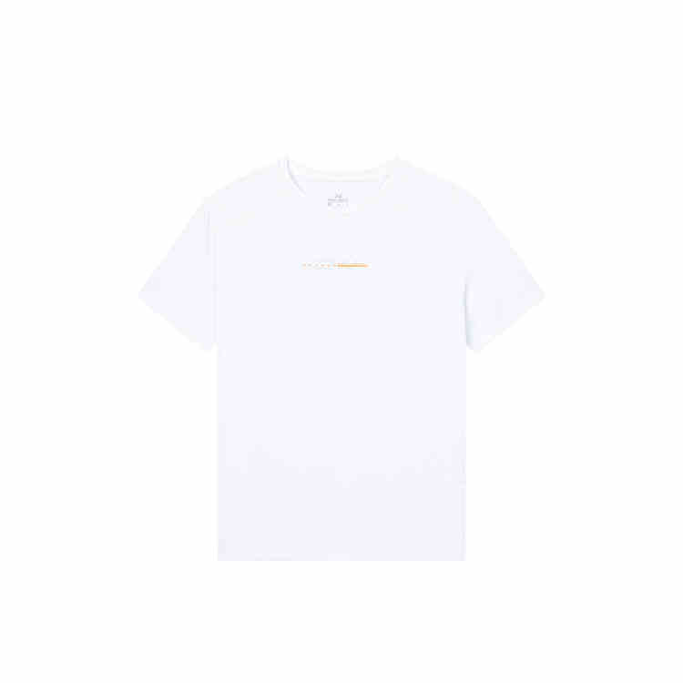 361° T Shirts Men's White Crew Neck Moderate Straight Fit