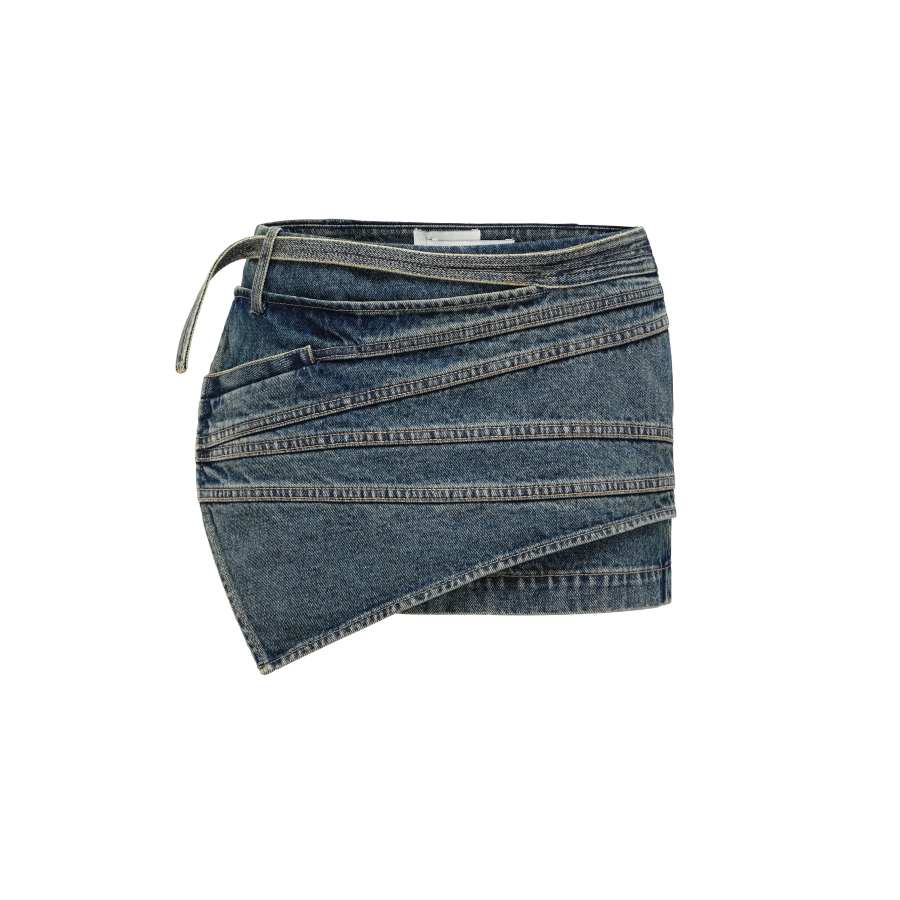Feng Chen Wang Feng Chen Wang Multi Seam Mini Skirt