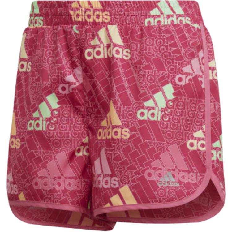 Adidas Adidas BRAND LOVE 3 STRIPES Sports Shorts Women's Pulsating Magenta