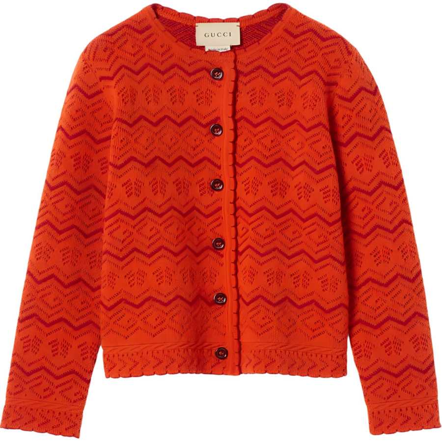 GUCCI Sweater FW24 Orange Kids'
