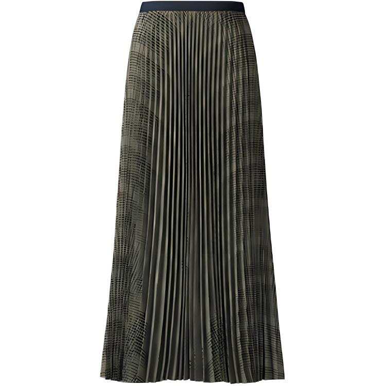 UNIQLO C Collection Casual Long Skirt Women's Grass Green