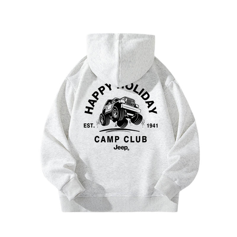 Jeep Grade School Sweatshirts Hooded Thickened