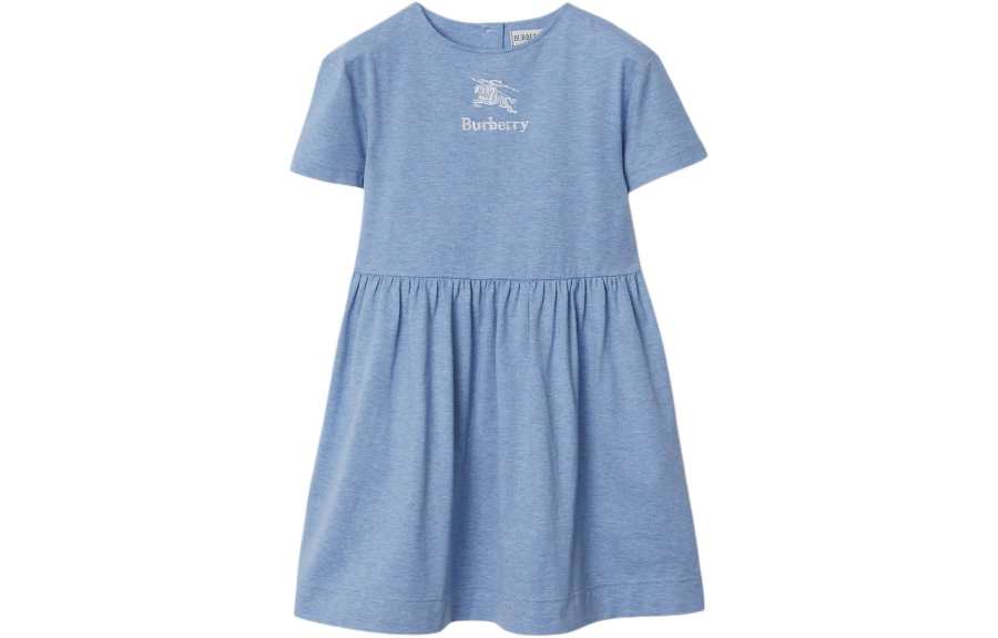 Burberry SS24 Dress Kids' Light Blue Heather Gray