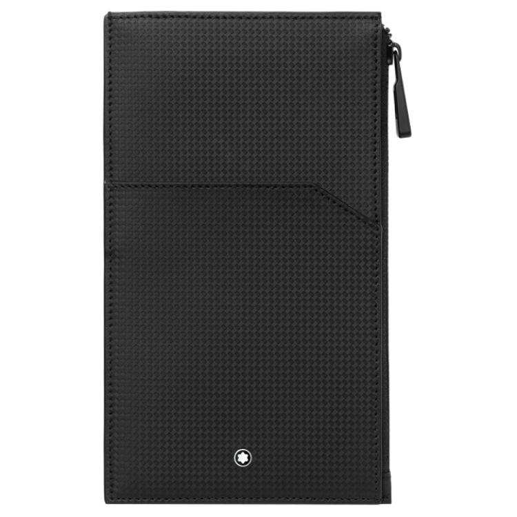MONTBLANC Stylish 2.0 Collection Leather Clutch Card Holder Men's Black
