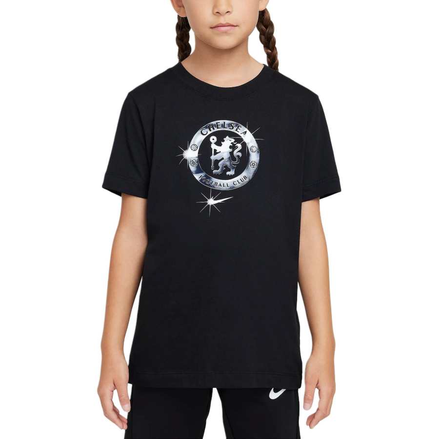 Nike Nike Chelsea FC T Shirt Black Teenagers