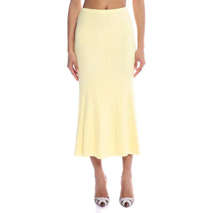 Self-portrait Self portrait Ribbed knit Midi Skirt