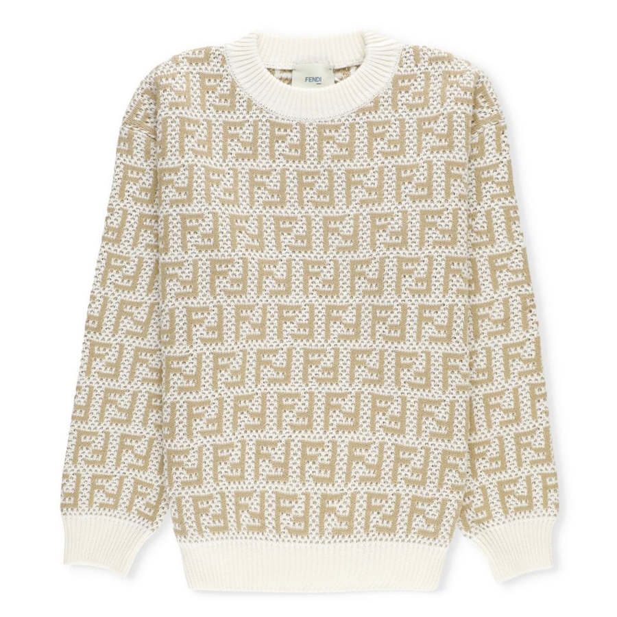 FENDI Kids Sweaters Crew Neck Moderate