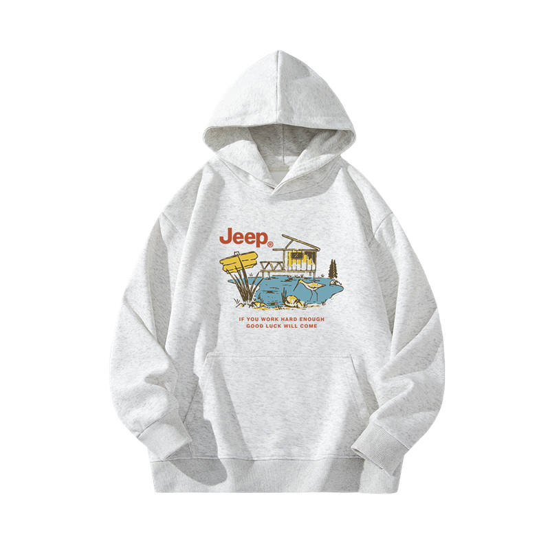 Jeep Grade School Sweatshirts Hooded Thickened