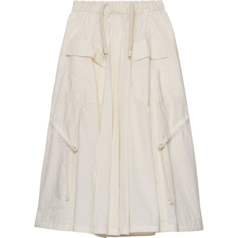 PRADA SS25 Spring Summer Women's Apparel Collection Casual Long Skirt Women's White