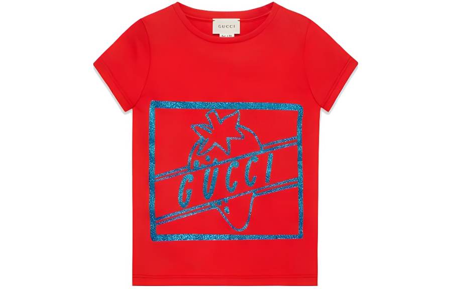 GUCCI Kids T Shirts Crew Neck Moderate