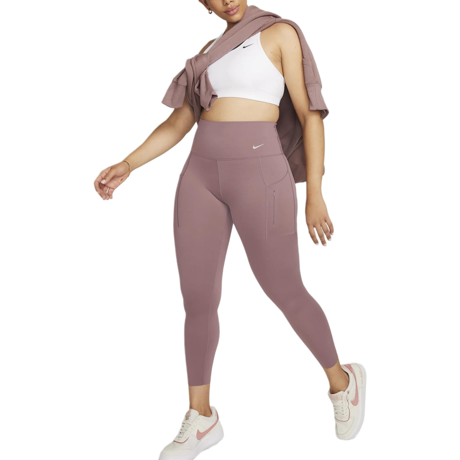 Nike Nike Women's Firm Support High Waisted 7/8 Leggings With Pockets Sports Pants Women's Smoky Light Purple