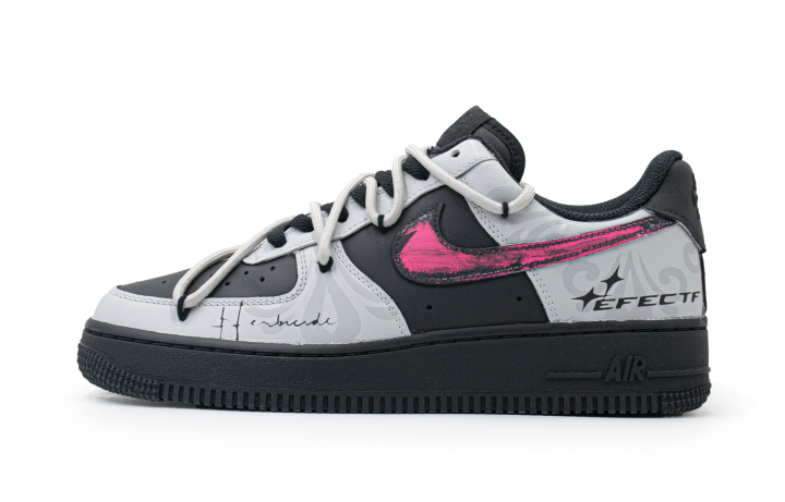 Nike Nike Air Force 1 Xingji Totem Low top Skateboard Shoes Women's Black